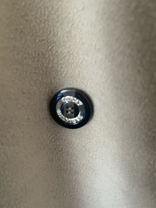 Tommy Hilfiger Tan Double-Breasted Wool Coat with Burgundy Lining - Picture 9 of 13